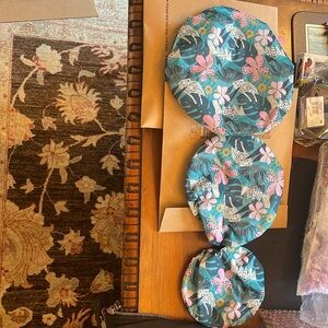 NIB FABRIC FOOD COVERS 1 set of 3